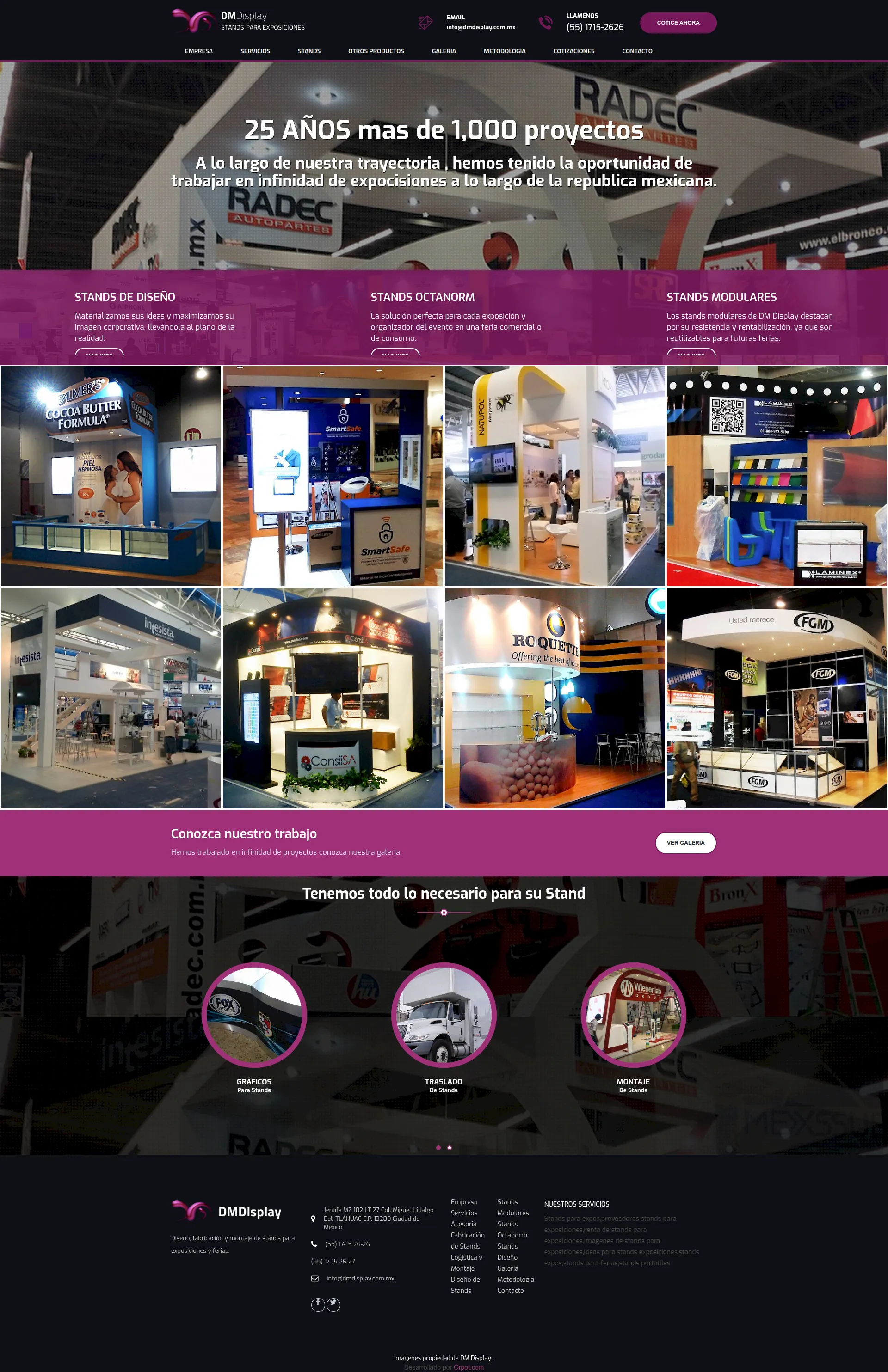 DM Display – Sitio Corporativo (2015)