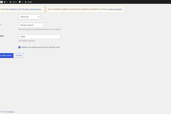 Plugin para mejorar los envíos (WooCommerce)